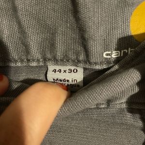 Carhart work pants army green size 44X30